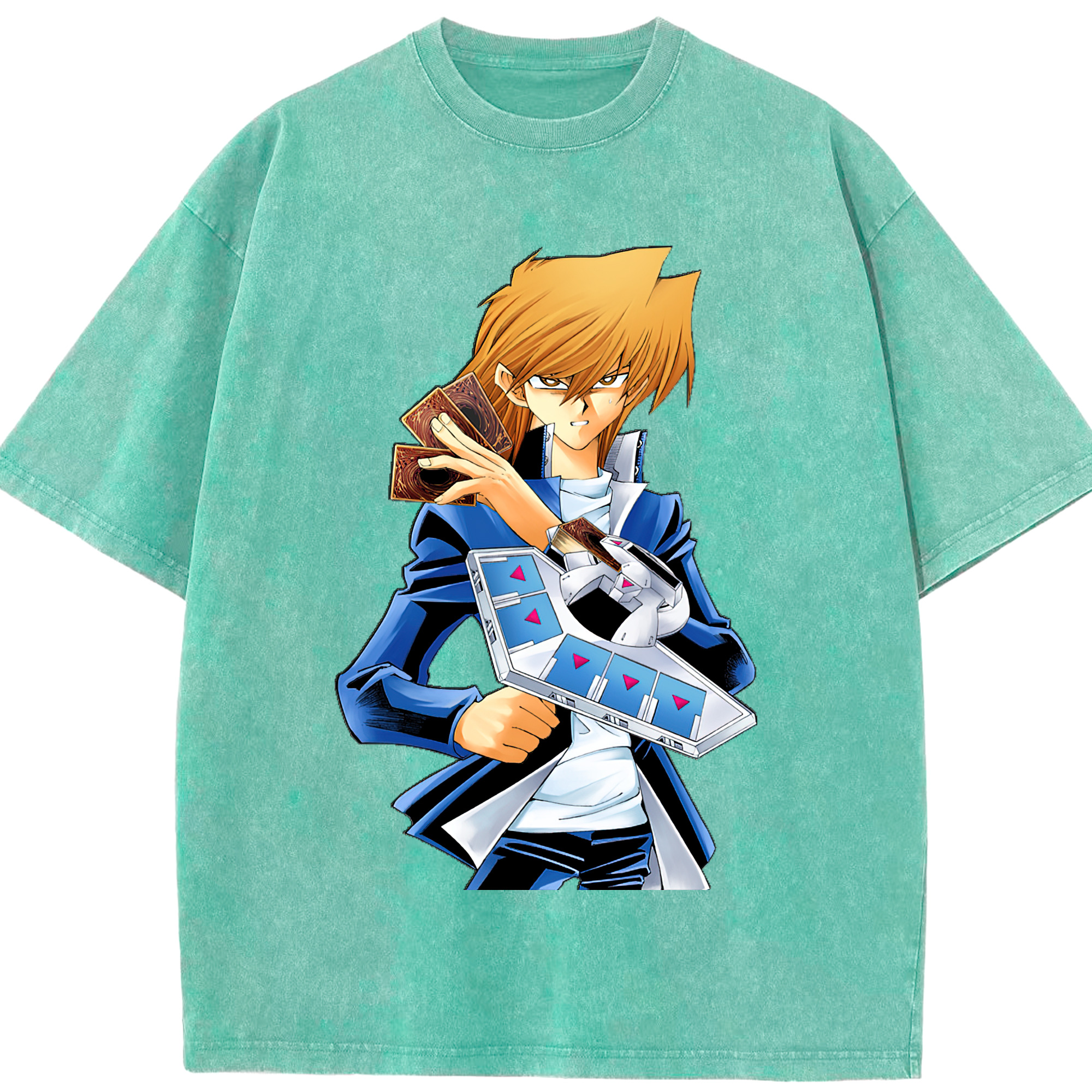 （画像用） 遊☆戯☆王 Yu-Gi-Oh! 綿100% ヴィンテージ風 半袖Tシャツ（フロントプリント）